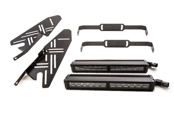 DD Bumper Light Kit: Ford Raptor (17-20) (White / Wide Beam) (2x SS6 Bars)