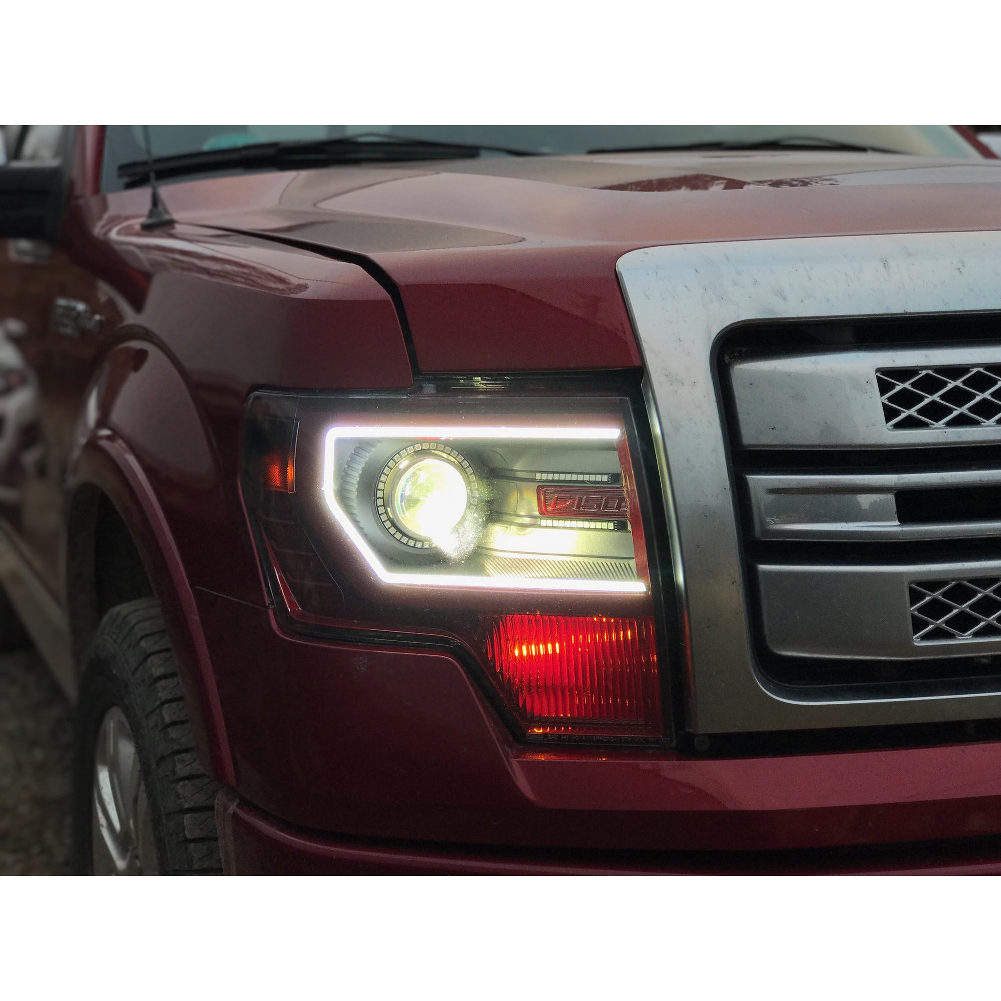 09 14 F150 OEM Factory Projector Custom Headlights RAW Concepts LLC
