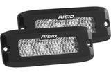 Rigid SR-Q Series Pro LED Light: (Driving / Flush / Black Housing / Pair)
