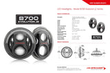 JW Speaker: 8700-EVOJ2-12V DOT BLK (SET)