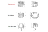 Rigid D-Series LED Pro Light: (Spot / Surface / White Housing / Each)