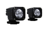 Rigid Ignite Motorcycle Kit: (Spot Beam / High/Low / Black Housing / Pair)