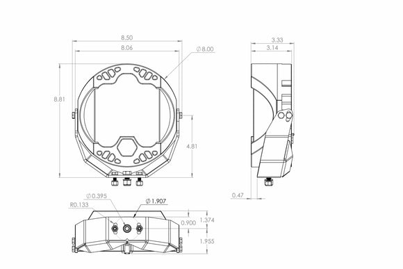 Wire Harness: BD LP9 Pro Series (2 Light Max)