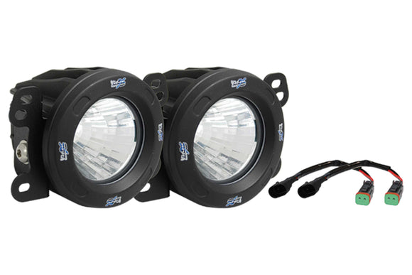Vision X LED Fog Light System: Wrangler JK (13-17) (2x Optimus 20 Halo Pods / Amber)