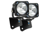 Vision X A-Pillar LED Lighting System: Jeep TJ (97-06) (2x 4.5in Optimus Square Pods / 15 Degree Beam)