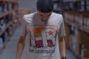 Shirt: Headlight Revolution (Tan - HR Logo / L)