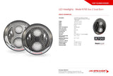JW Speaker: 8700 EVO2-H 12/24 DOT (Chrome) Heated