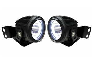 Vision X A-Pillar LED Lighting System: 2-4 Seat RZR (2x 4.5in Optimus Halo Pods)