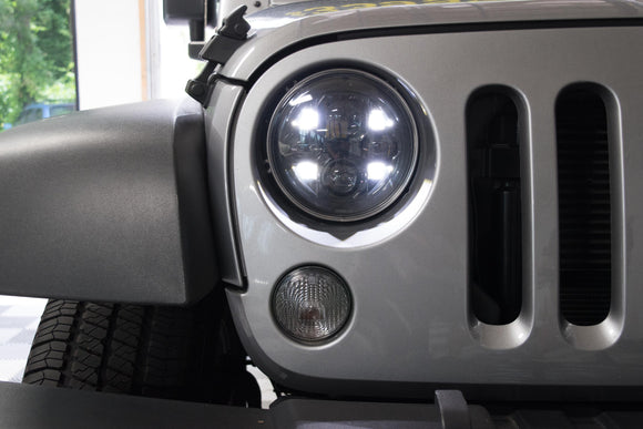 Sealed Beam: Morimoto Sealed7 2.0 (Black) (7in Round)