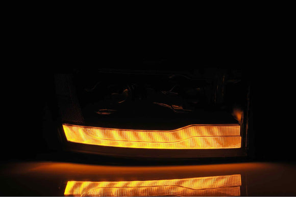 ARex Luxx LED Heads: Dodge Ram (06-08) - Matte Black / Chrome (Set)