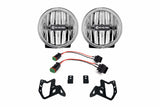 KC Gravity G4 Fogs: Wrangler JL (19+) (Set / White / Steel Bumper)