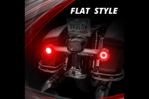 XKGlow Motorcycle Turn Signal Kit: Front / Bullet / Clear