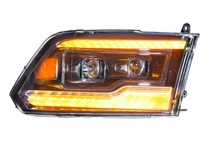 XB LED Heads: Dodge Ram (09-18) (Pair / Amber DRL)