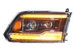 XB LED Heads: Dodge Ram (09-18) (Pair / Amber DRL)