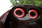 LaminX: Smoked Tail Center Lens Covers (C6 Corvette) (4 Pc Set)