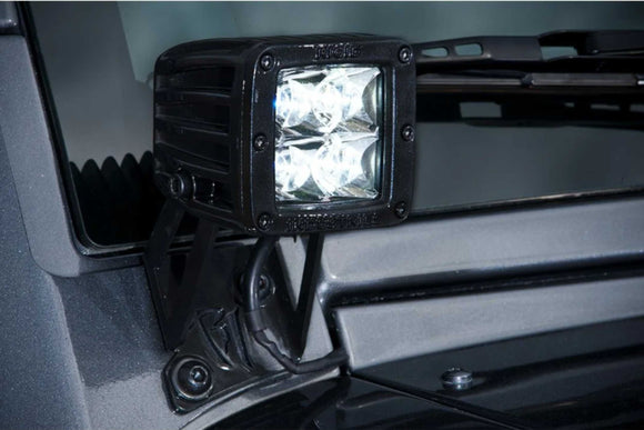 Rigid A-Pillar Mount Kit: Wrangler JK (fits D/Radiance Pods)