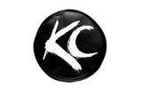 KC Hilites Light Cover: (5in / Soft / Black/White KC Logo / Pair)
