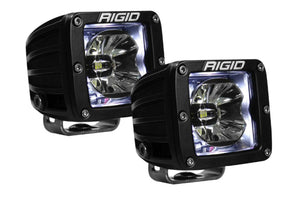 Rigid Radiance Pods: (Amber Backlight / Surface / Black Housing / Pair)