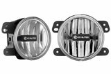 KC Gravity G4 Fogs: Wrangler JL (19+) (Set / White / Sahara Bumper)