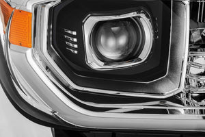 ARex Luxx LED Heads:  Toyota Tundra (07-13)  - Matte Black / Chrome (Set)