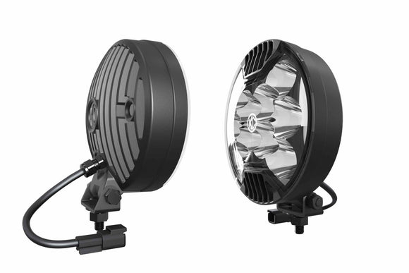 KC Grill: 6in Diameter (Each / Black ABS Stone Guard)