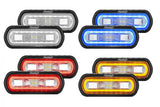 Rigid SR-L Series LED Light Pod: (Amber Halo / Flush / Pair)