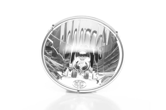 KC Hilites Halogen Headlight: (7in for Jeep JK / 55w/60w Driving / Pair)
