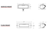 Rigid SR-Q Series Pro LED Light: (Flood Diffused / Surface / White Housing / Pair)
