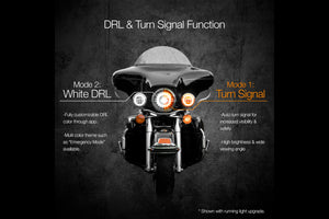 XKChrome RGB LED 7in Harley Headlight Kit w/ Controller