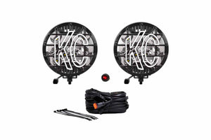 KC Grill: 6in Diameter (Each / Black ABS Stone Guard)