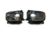 Toyota Tundra (18+): OEM LED Heads (Black; Set)