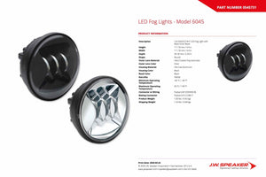JW Speaker: 6045-12V SAE Fog (Chrome) (SET)