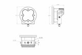 XL R Pro LED Light Pods: (Each / Amber / Wide Cornering Beam)