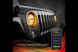XKChrome RGB LED 7in Wrangler TJ/JK Headlight Kit w/ BT Controller