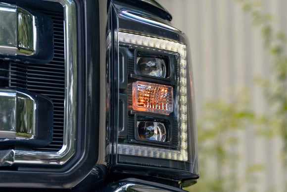 XB Hybrid LED Heads: Ford Super Duty (11-16) (Pair / ASM)
