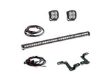 BD Cowl Light Kit: Jeep Wrangler JL (1x 40in S8 Bar + 2x Squadron Sport)