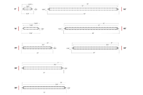 Rigid SR-Series E-Mark LED Light: (Driving / 10in / Black Housing / Each)