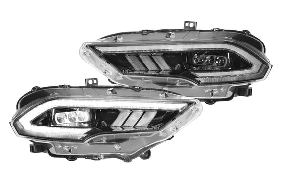 XB LED Heads: Ford Mustang (18-21) (Pair / ASM)