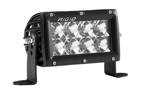 Rigid E-Series Pro LED Light: (Spot/Flood / Amber / 10in / Black Housing)
