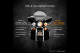 XKChrome RGB LED Running Light Kit: Harley 4.5in (Chrome w/o Controller)