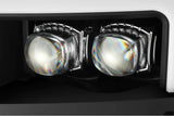 ARex Nova LED Heads: Chevy Silverado HD (15-19) - Gloss Black (Set) w/ Black Grill Insert