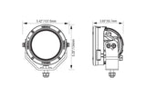 Vision X Cannon Cover (4.5in / Clear / Wide Flood Beam)