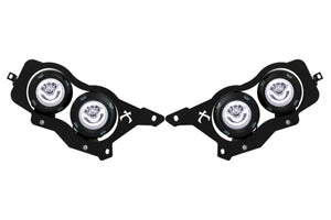 Vision X LED Heads: Polaris RZR (14-16) (4x XIL-OPRH110 + Halo  / Brackets / Wiring)