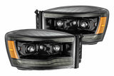 ARex Luxx LED Heads: Dodge Ram (06-08) - Matte Black / Chrome (Set)
