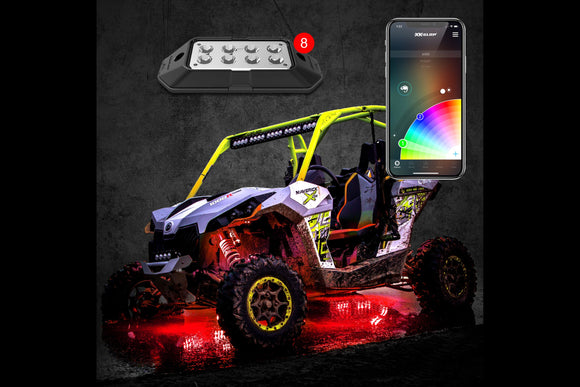 XKChrome RGB LED Rock Light Kit: 4pc
