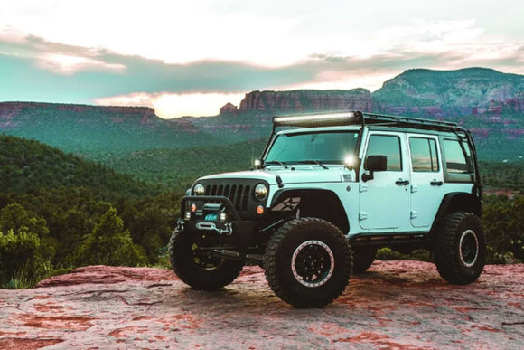 Rigid D-SS Pro Side Shooter Light: (Flood / Surface / White Housing / Pair)