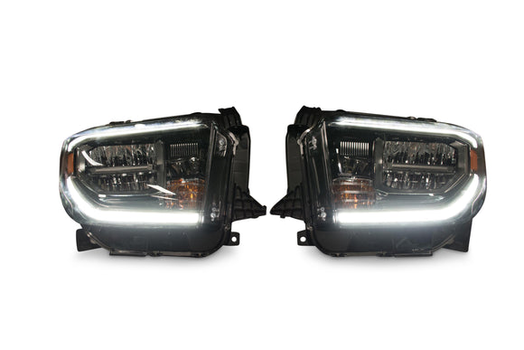 OEM LED Heads: Toyota Tundra (18+) (Black / Left)