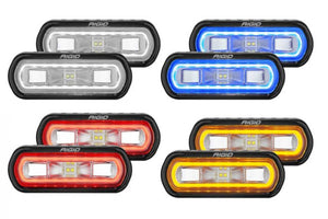 Rigid SR-L Series LED Light Pod: (Blue Halo / Flush / Pair)