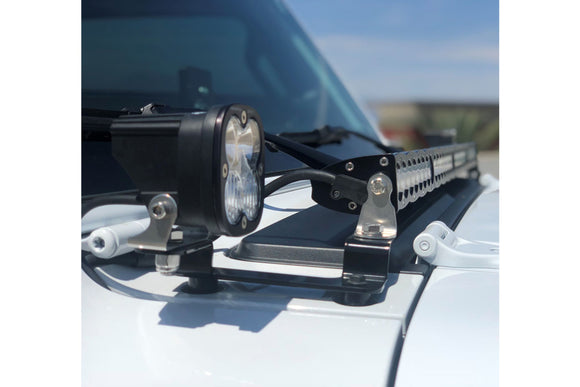 BD Cowl Light Kit: Jeep Wrangler JL (1x 40in S8 Bar + 2x Squadron Sport)