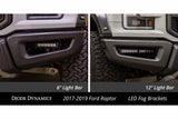 DD Bumper Light Kit: Ford Raptor (17-20) (Amber / Wide Beam) (2x SS6 Bars)